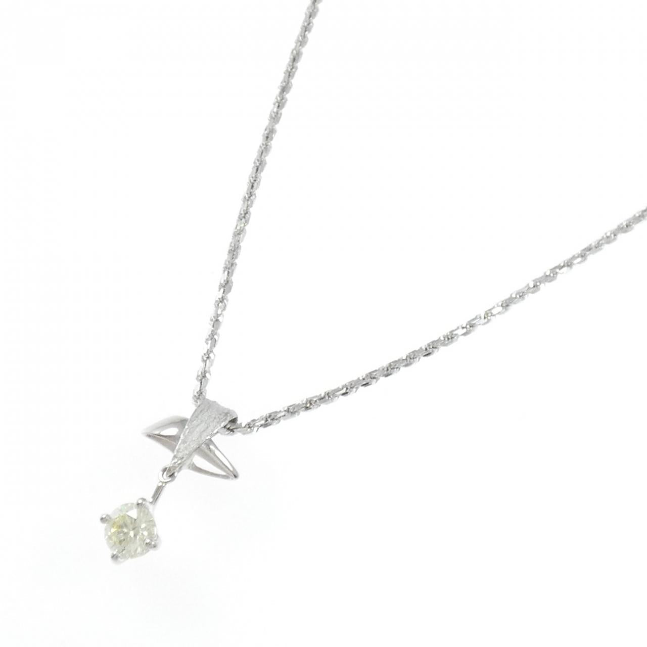 トモヤス プラチナ Au750 ダイヤモンドネックレス