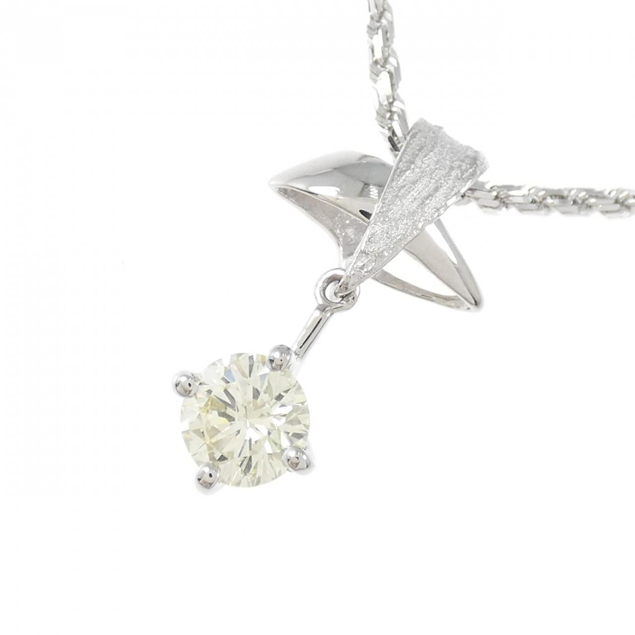 トモヤス プラチナ Au750 ダイヤモンドネックレス