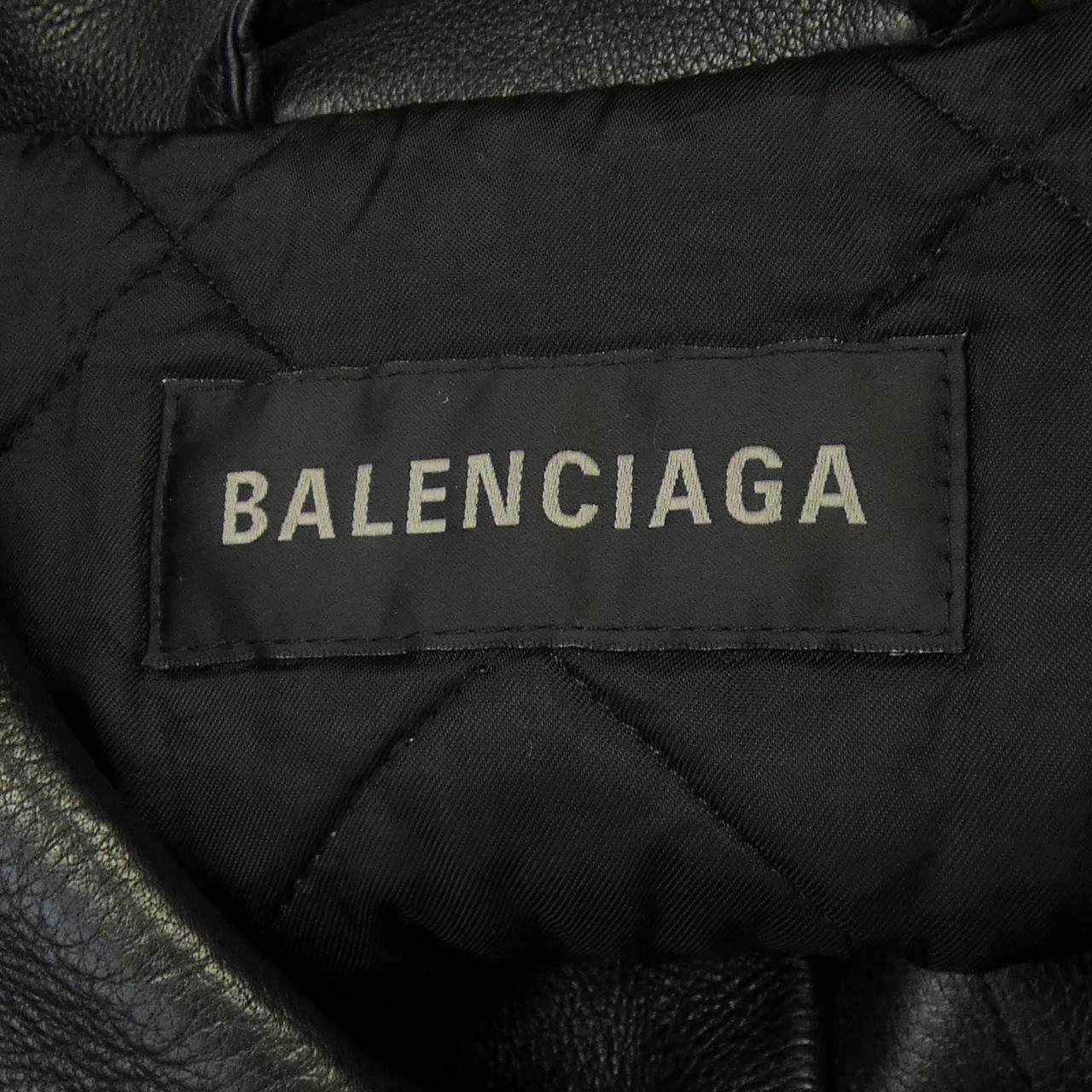 バレンシアガ カーフスキン レザージャケット