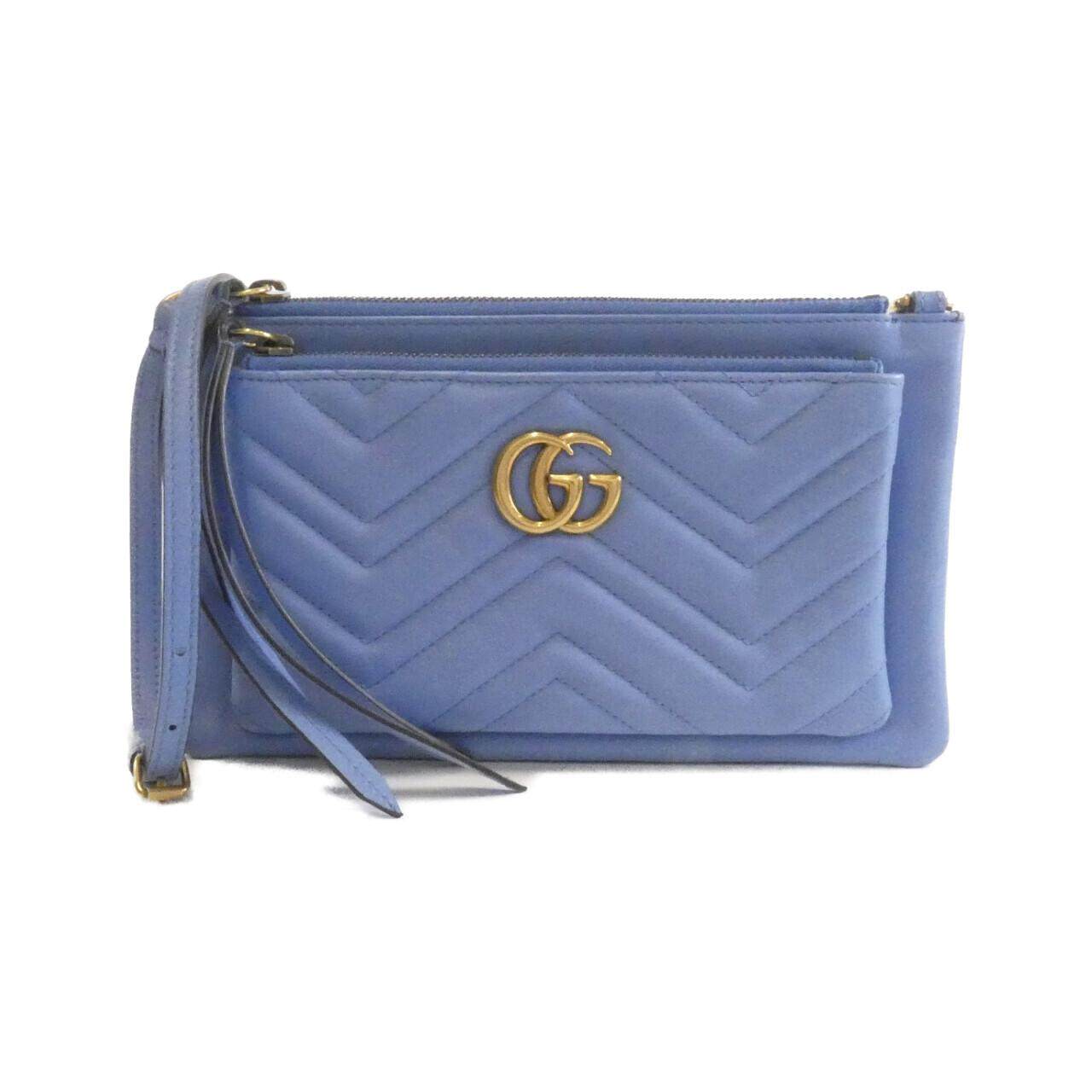 グッチ GGマーモント レザー ショルダーバッグ