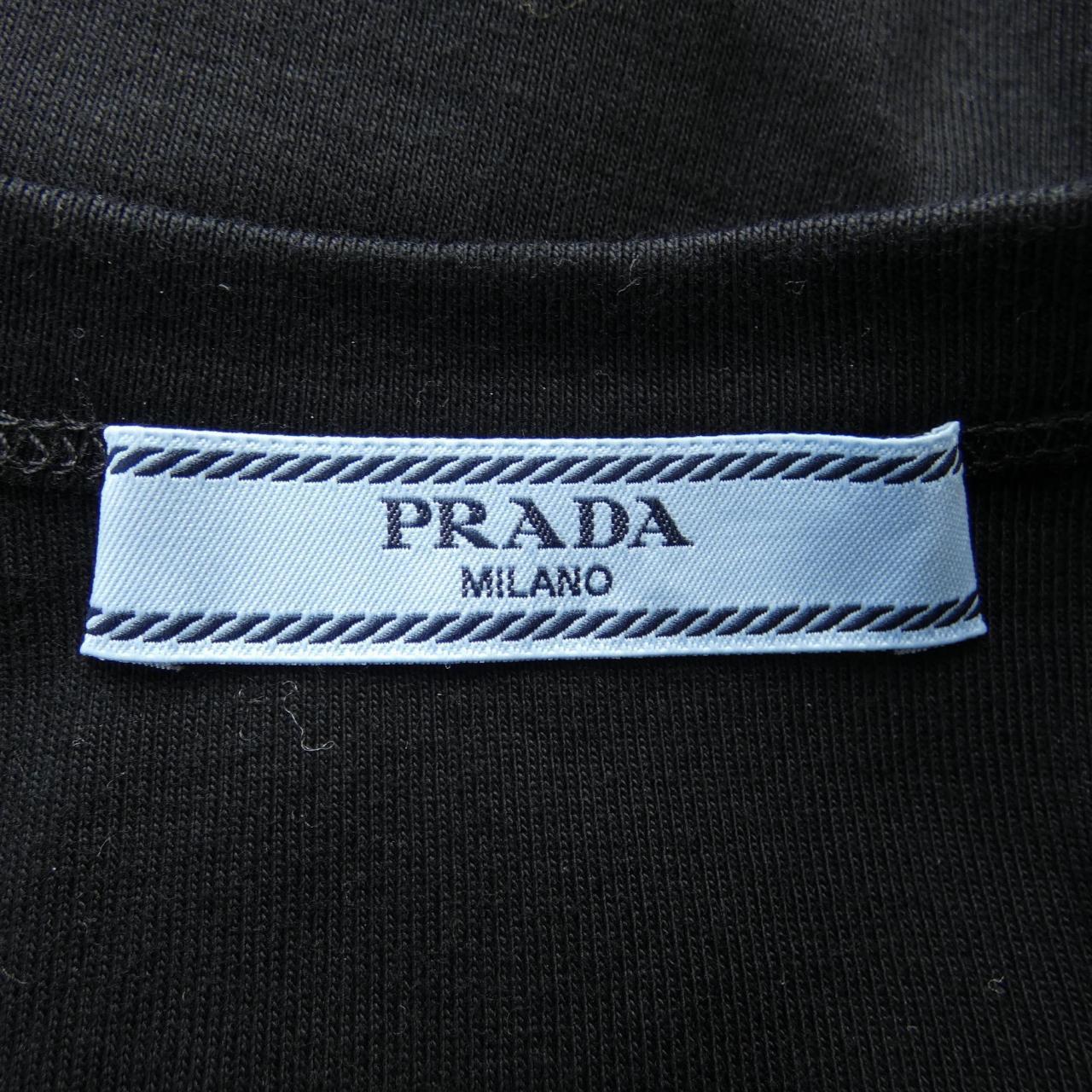 プラダ トライアングルロゴ リブニットジャージー タンクトップ
