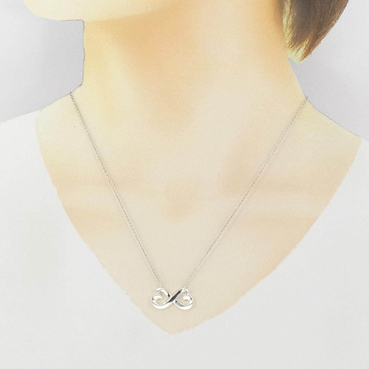 ティファニー ダブルラビングハート 925シルバー ネックレス