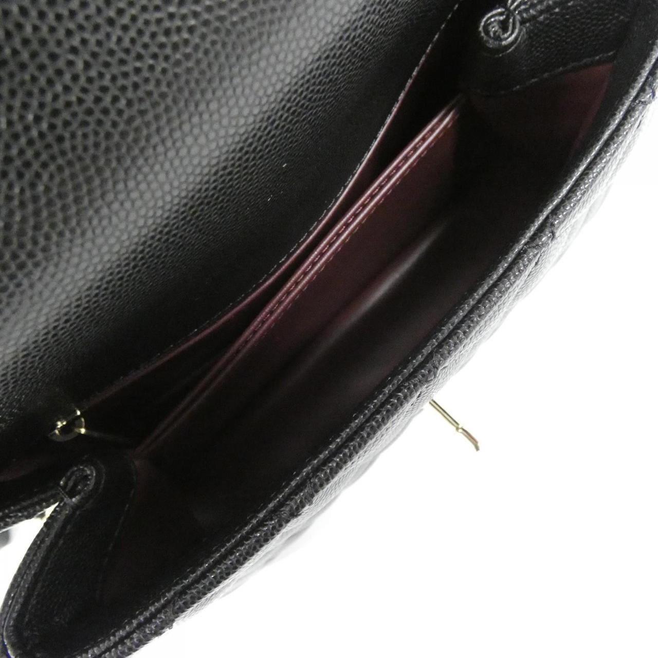 シャネル ココ ハンドル キャビア スキン バッグ