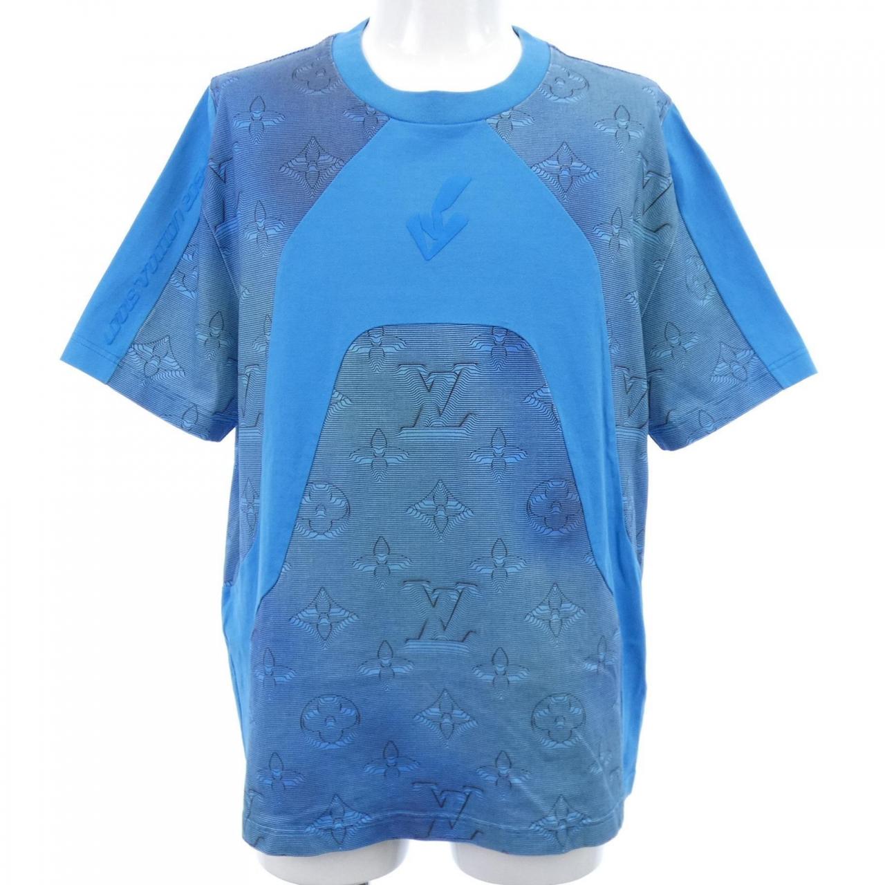 ルイヴィトン LOUIS VUITTON 2054インタルシアプリンテッドコットンTシャツ