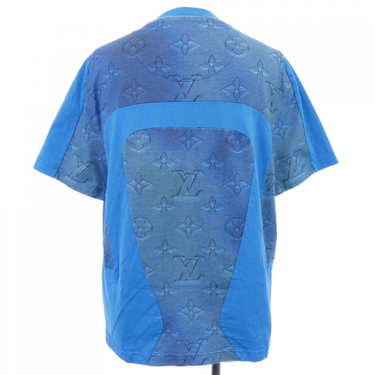 ルイヴィトン LOUIS VUITTON 2054インタルシアプリンテッドコットンTシャツ