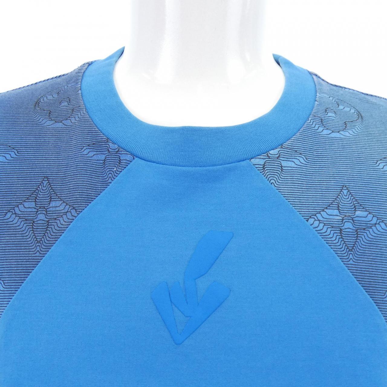 ルイヴィトン LOUIS VUITTON 2054インタルシアプリンテッドコットンTシャツ