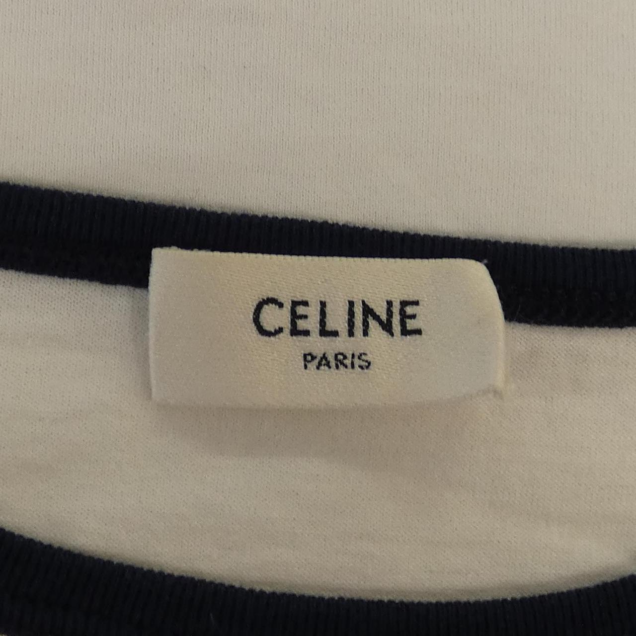 セリーヌ CELINE PARIS トリオンフ コットンTシャツ