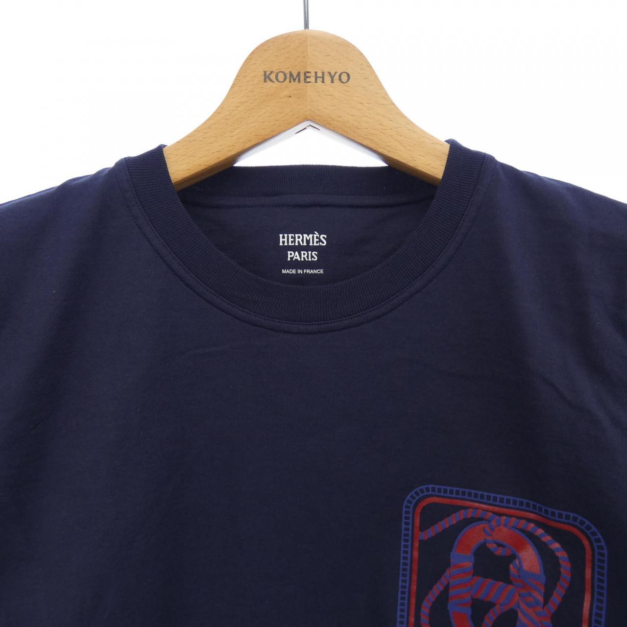 エルメス CANOE/CARTOUCHE コットンTシャツ