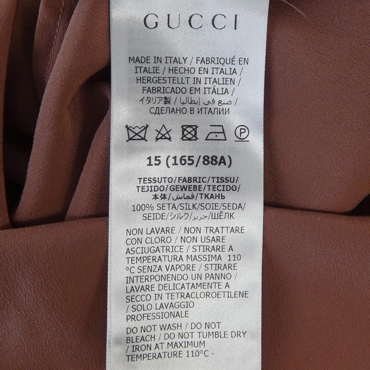 グッチ シルクシャツ