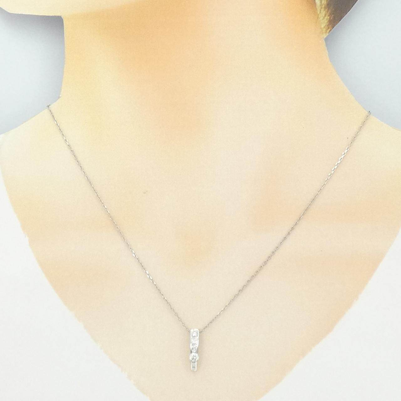 Pt900 Pt850 ダイヤモンドネックレス