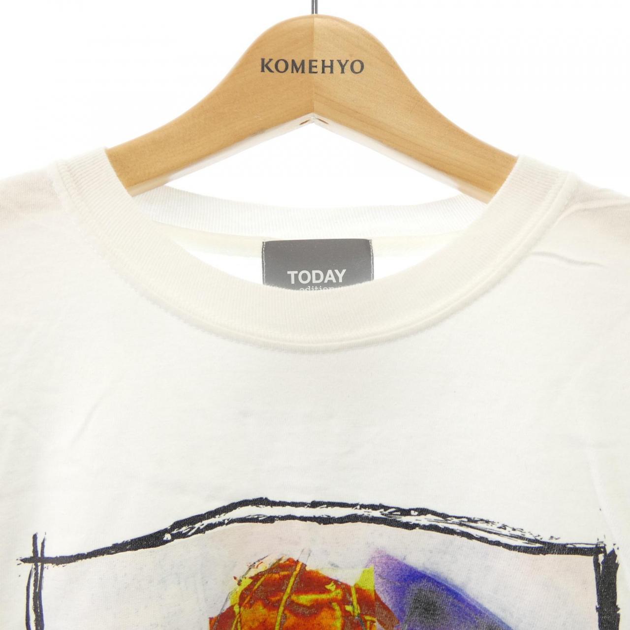 TODAY EDITION コットンTシャツ
