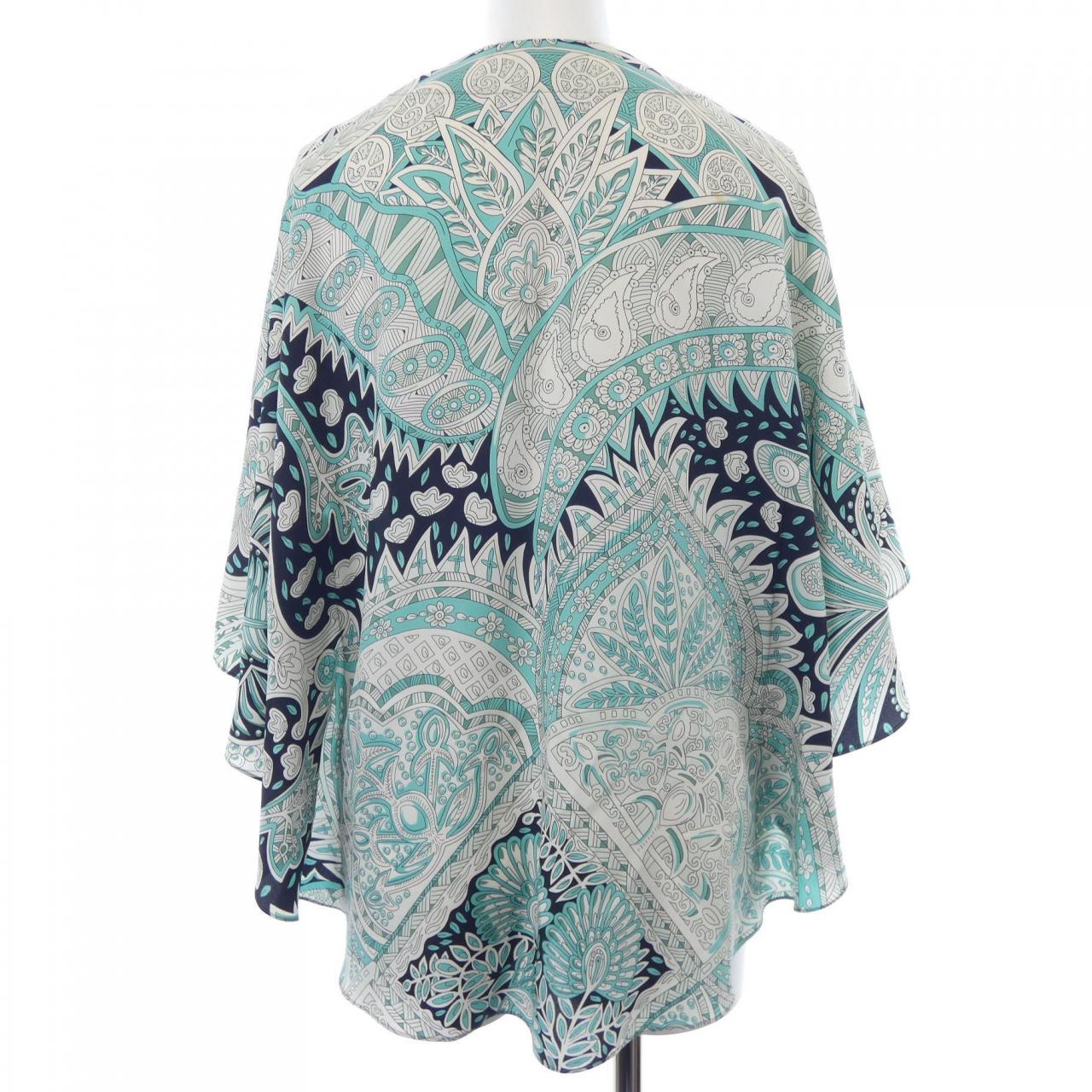 エルメス LE JARDIN MAHARANI シルクトップス