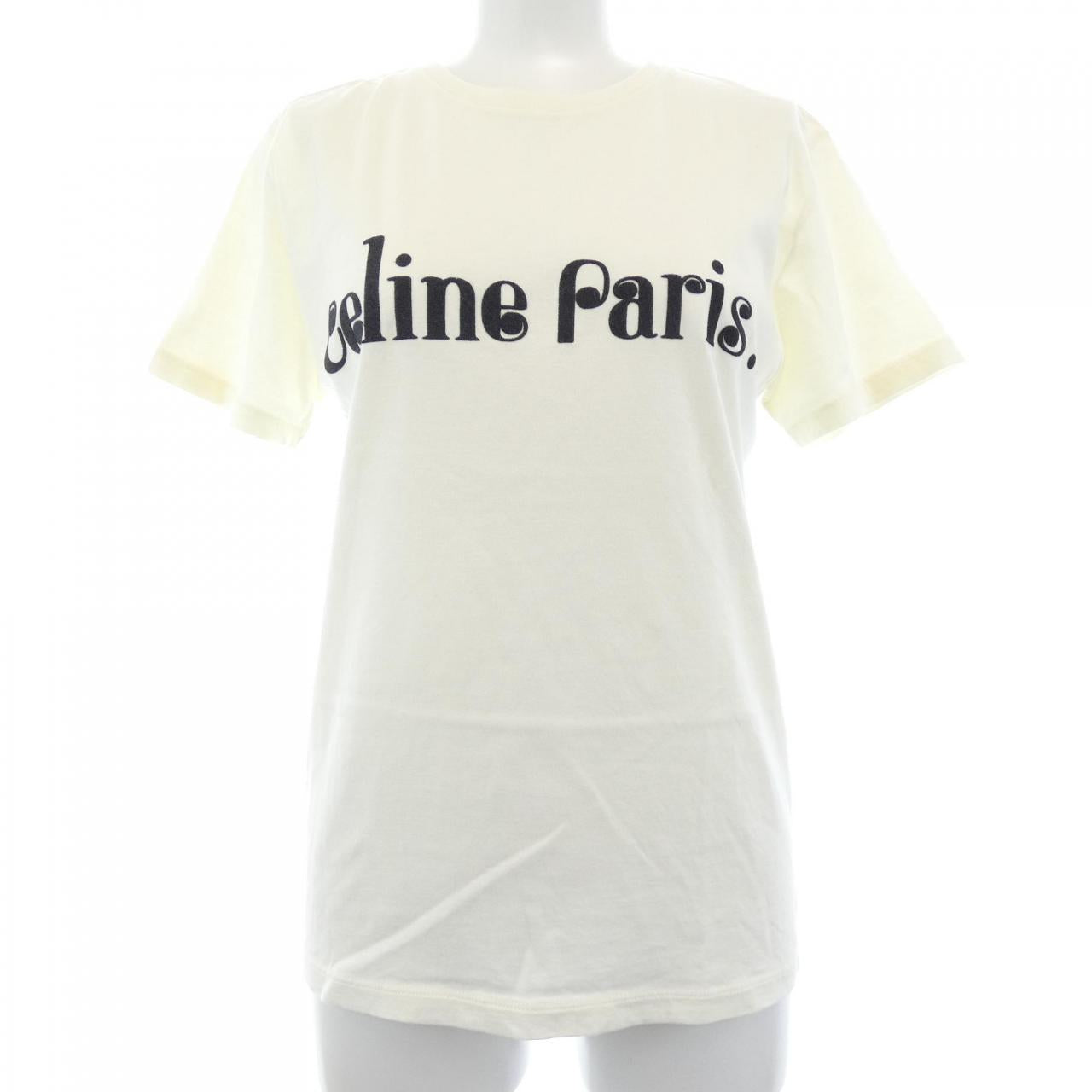 セリーヌ Tシャツ コットン Tシャツ