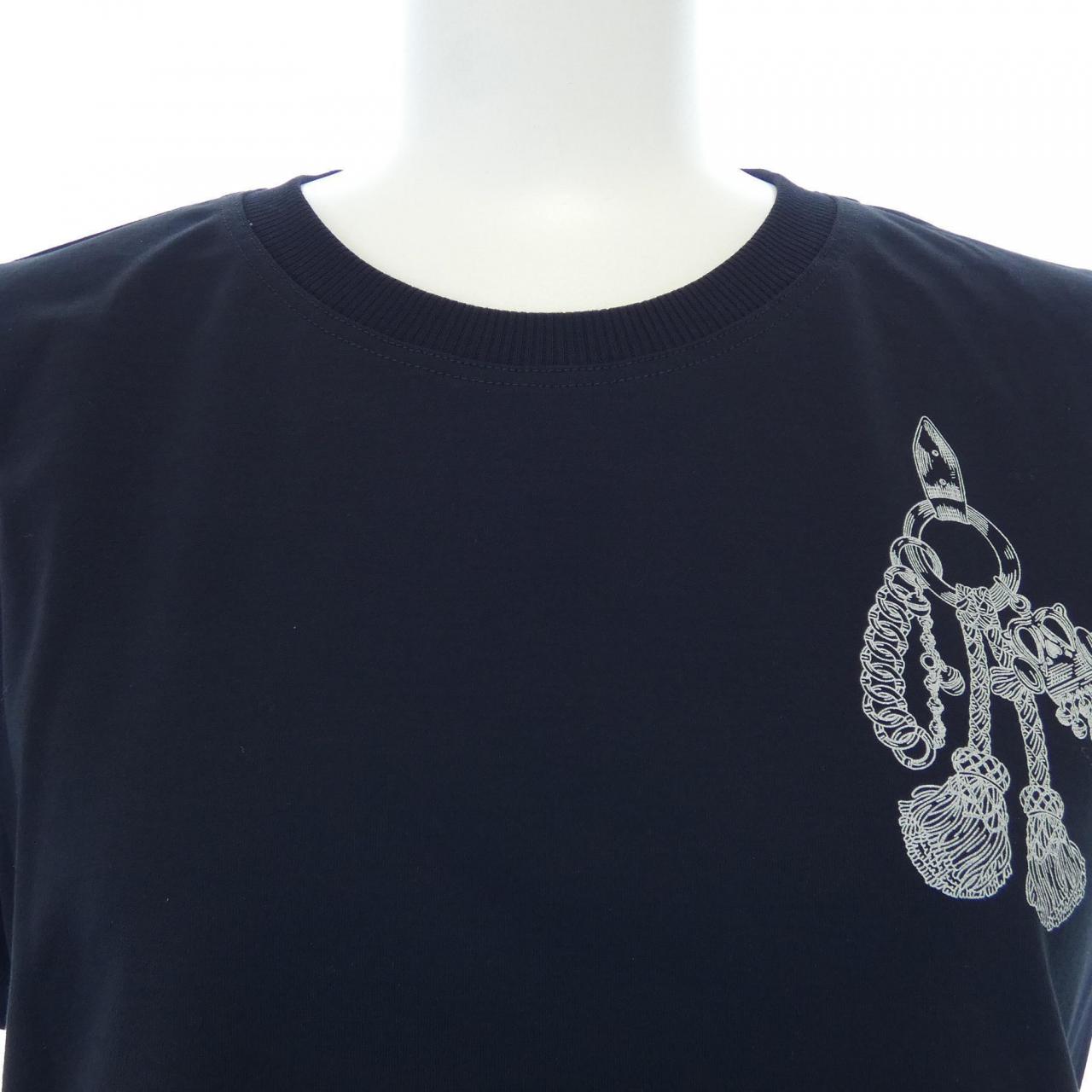 エルメス カルトゥッシュパルフロワ コットンTシャツ