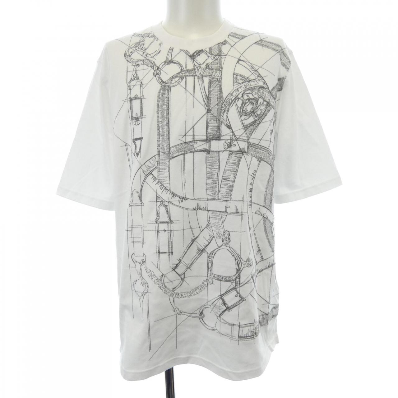 エルメス カヴァルカドゥールグリフォネ コットンTシャツ