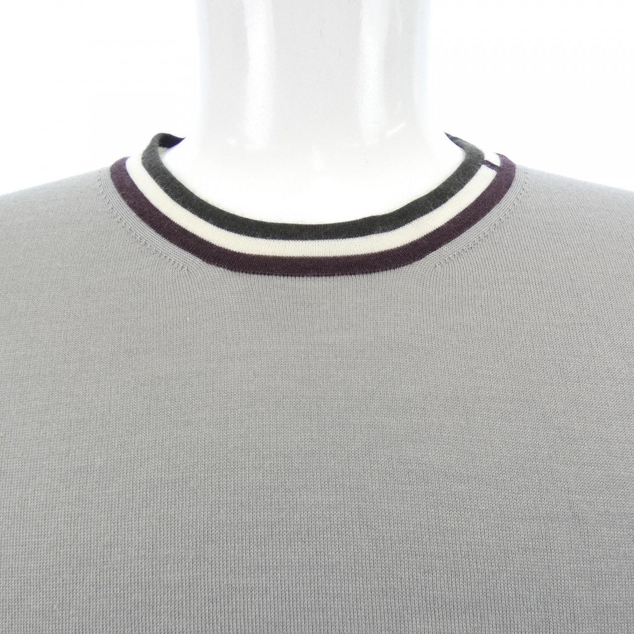 エルメス Rayure & Twist シルクカシミヤニットXL