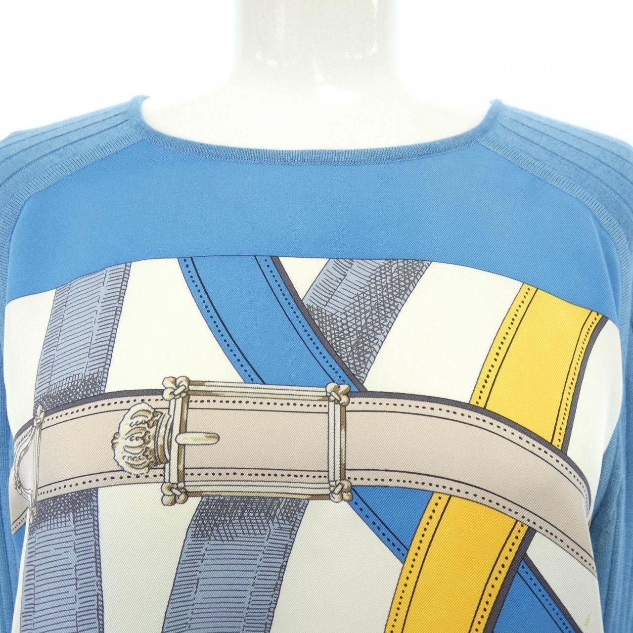 エルメス CAVAL CADOUR カシミヤ混ワンピース