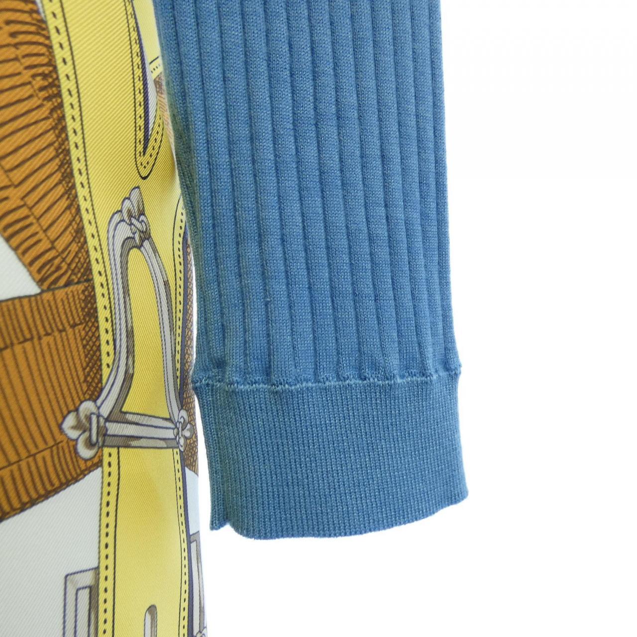 エルメス CAVAL CADOUR カシミヤ混ワンピース