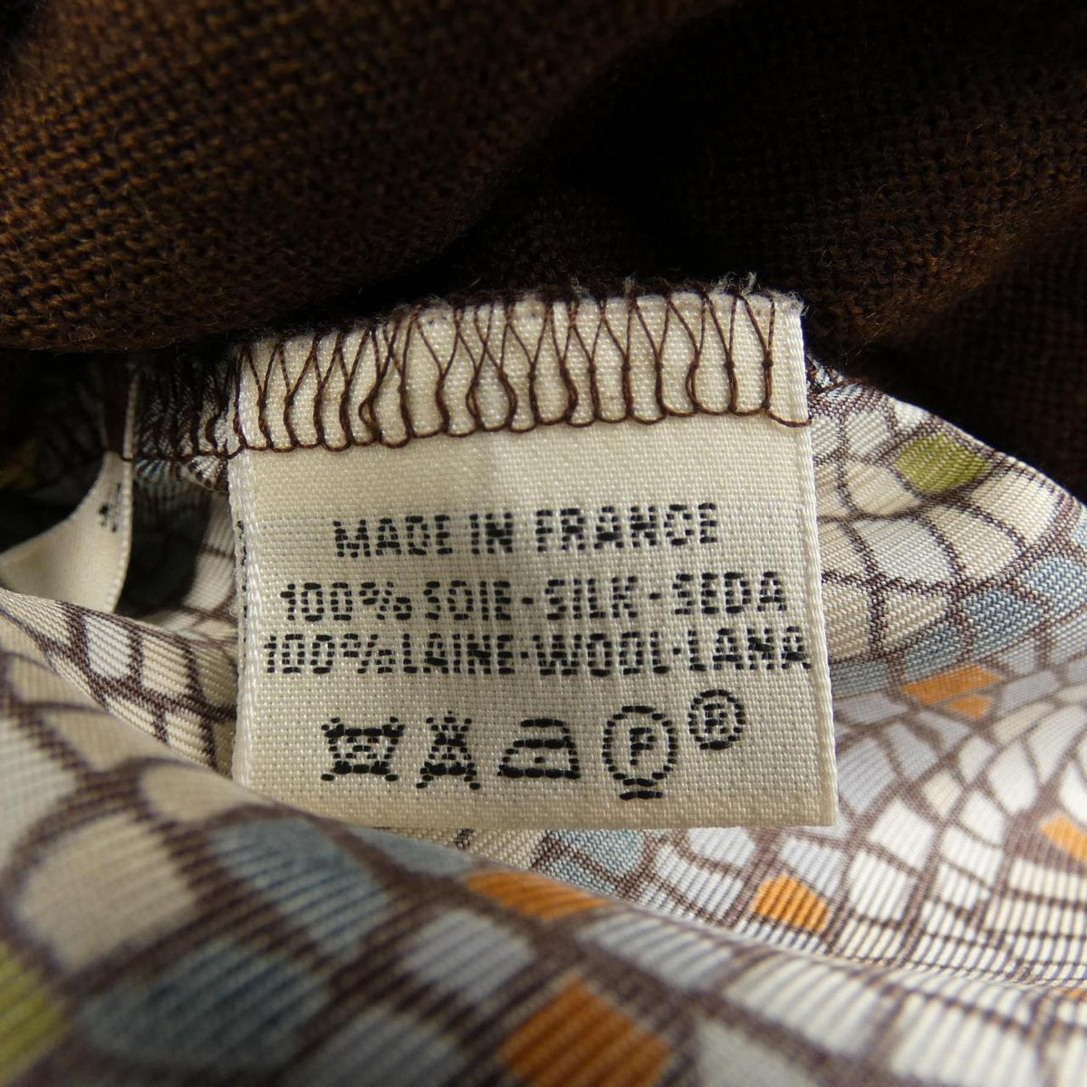 エルメス SOUS LE CEDRE シルク ウールニット40