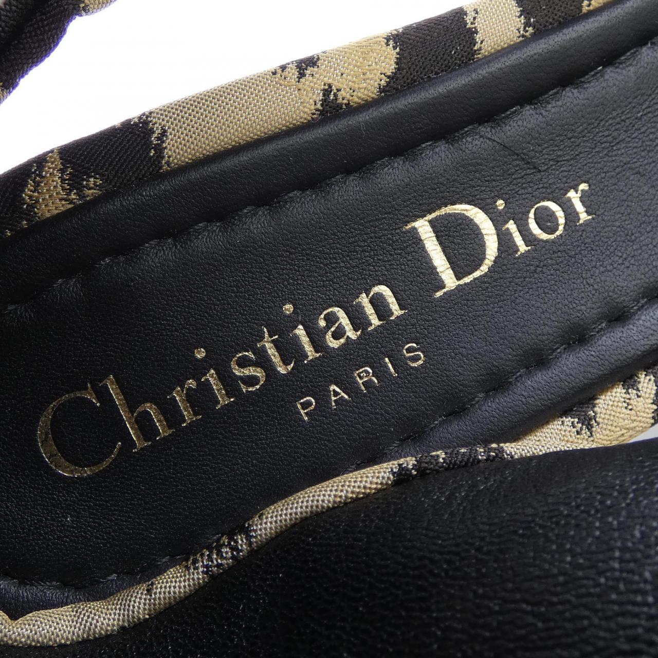 クリスチャンディオール DIOR MIZZA ナイロン フラットシューズ