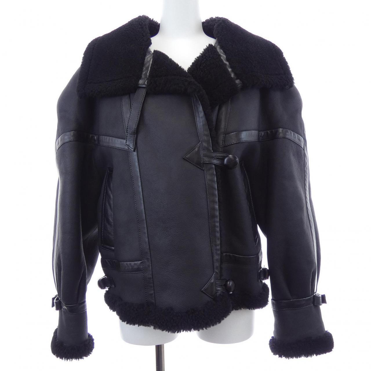 イヴサンローラン AVIATOR JACKET シアリング ジャケット