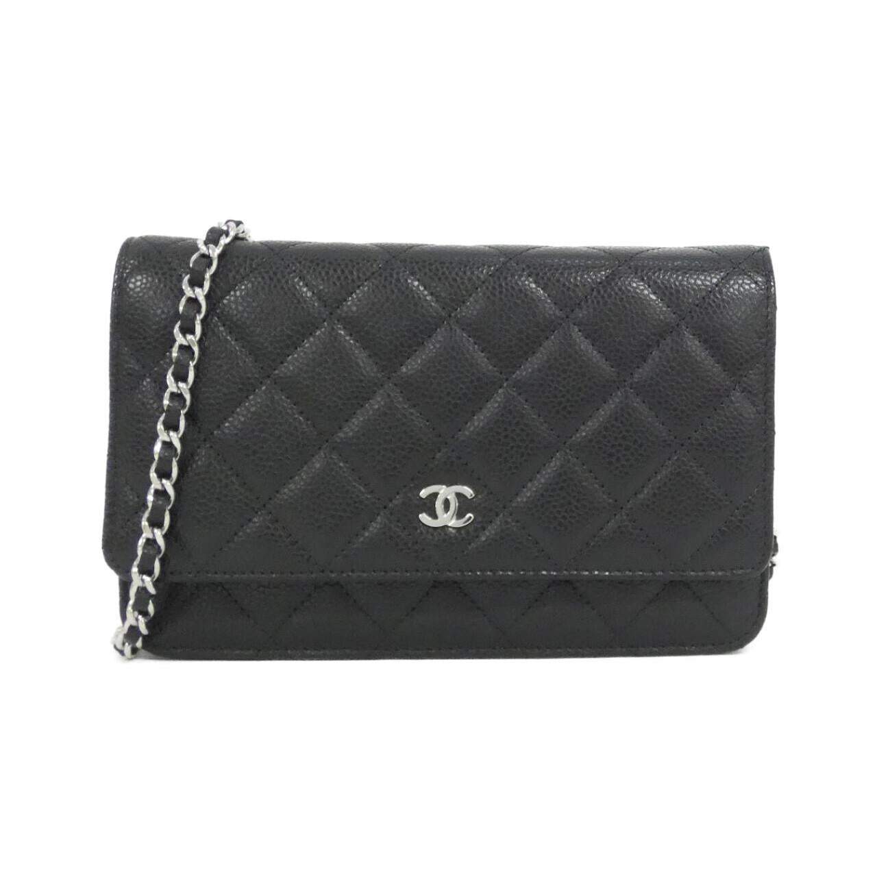 シャネル タイムレスクラシック キャビアスキン チェーンウォレット