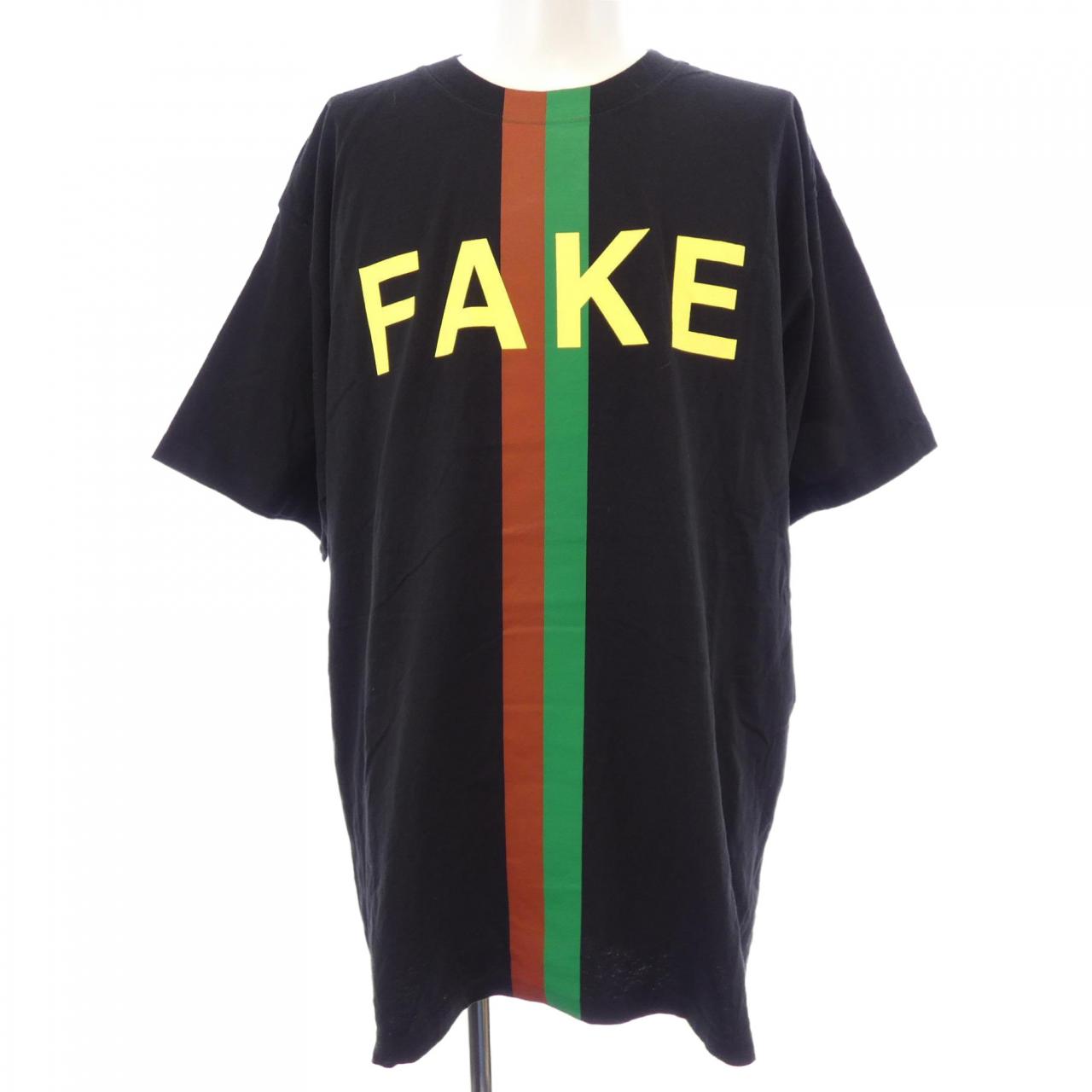 グッチ FAKE NOT コットンTシャツ