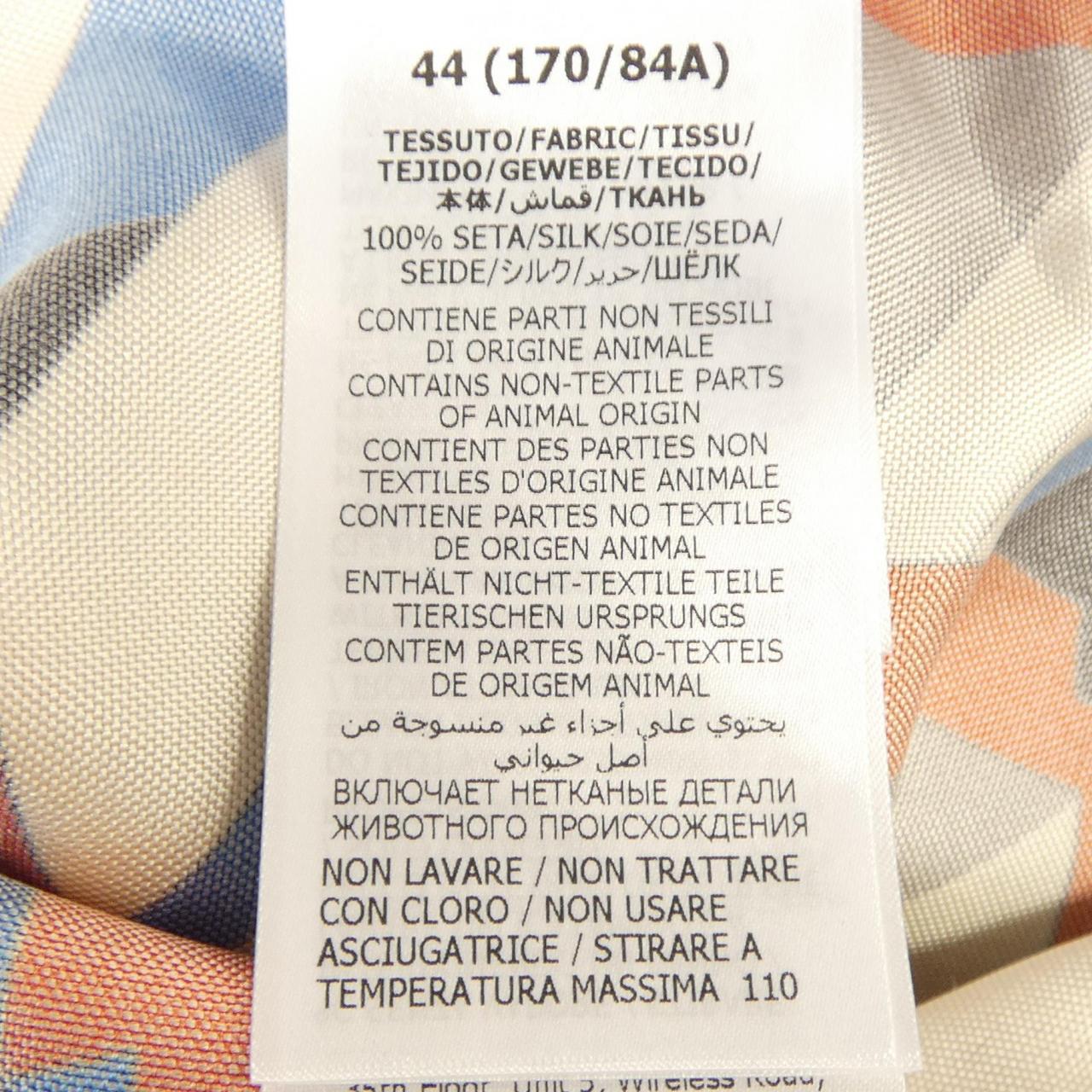 グッチ シルク半袖シャツ