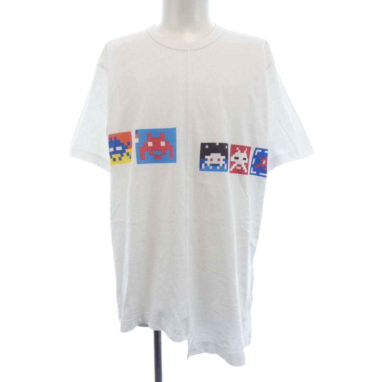 コムデギャルソンシャツ INVADER コットンTシャツ