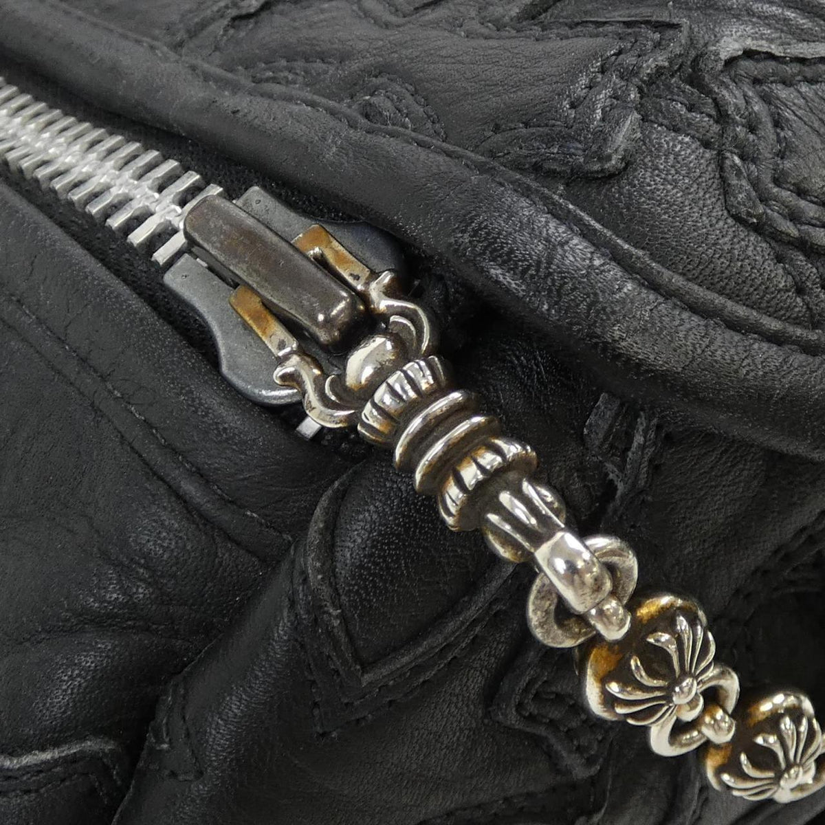 クロムハーツ DUFFLE GYM CEME レザーダッフルバッグ