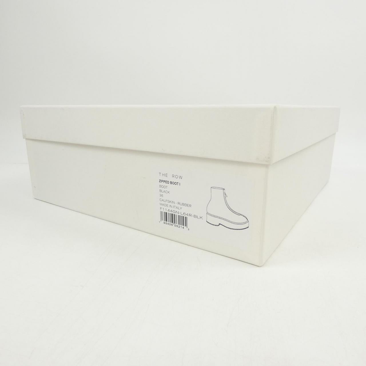 ザロウ ZIPPED BOOT I カーフスキン ブーツ
