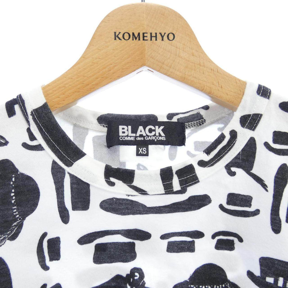 ブラックコムデギャルソン コットンTシャツ