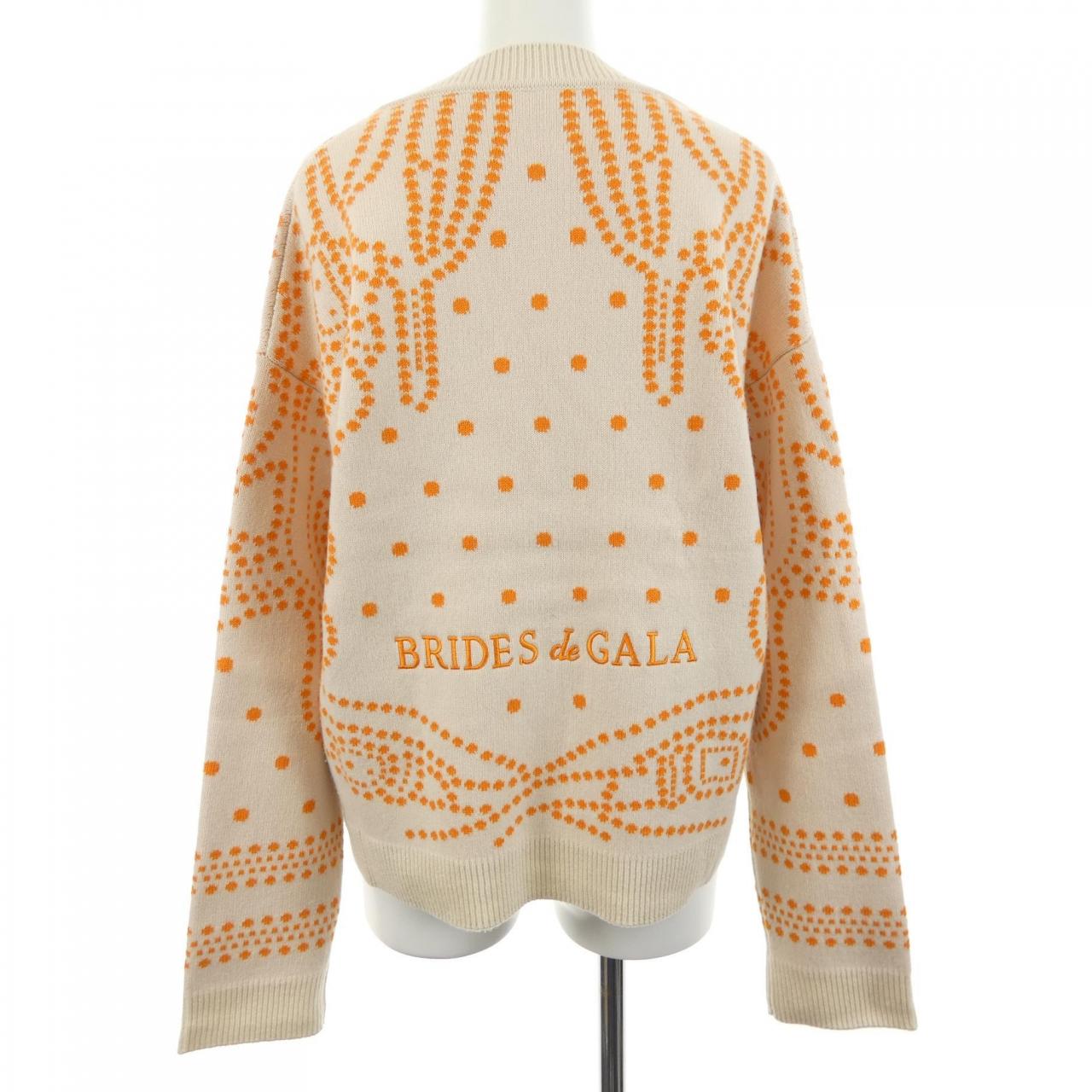 エルメス BRIDES DE GALA カシミヤカーディガン