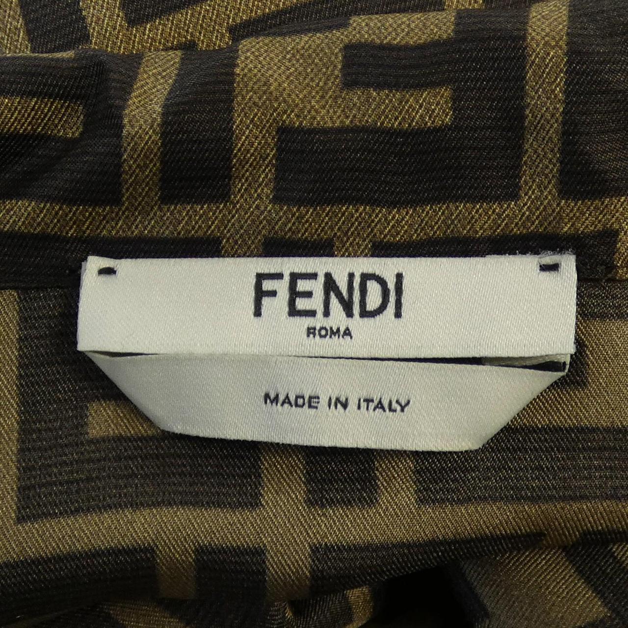 フェンディ ツイル シルクシャツ