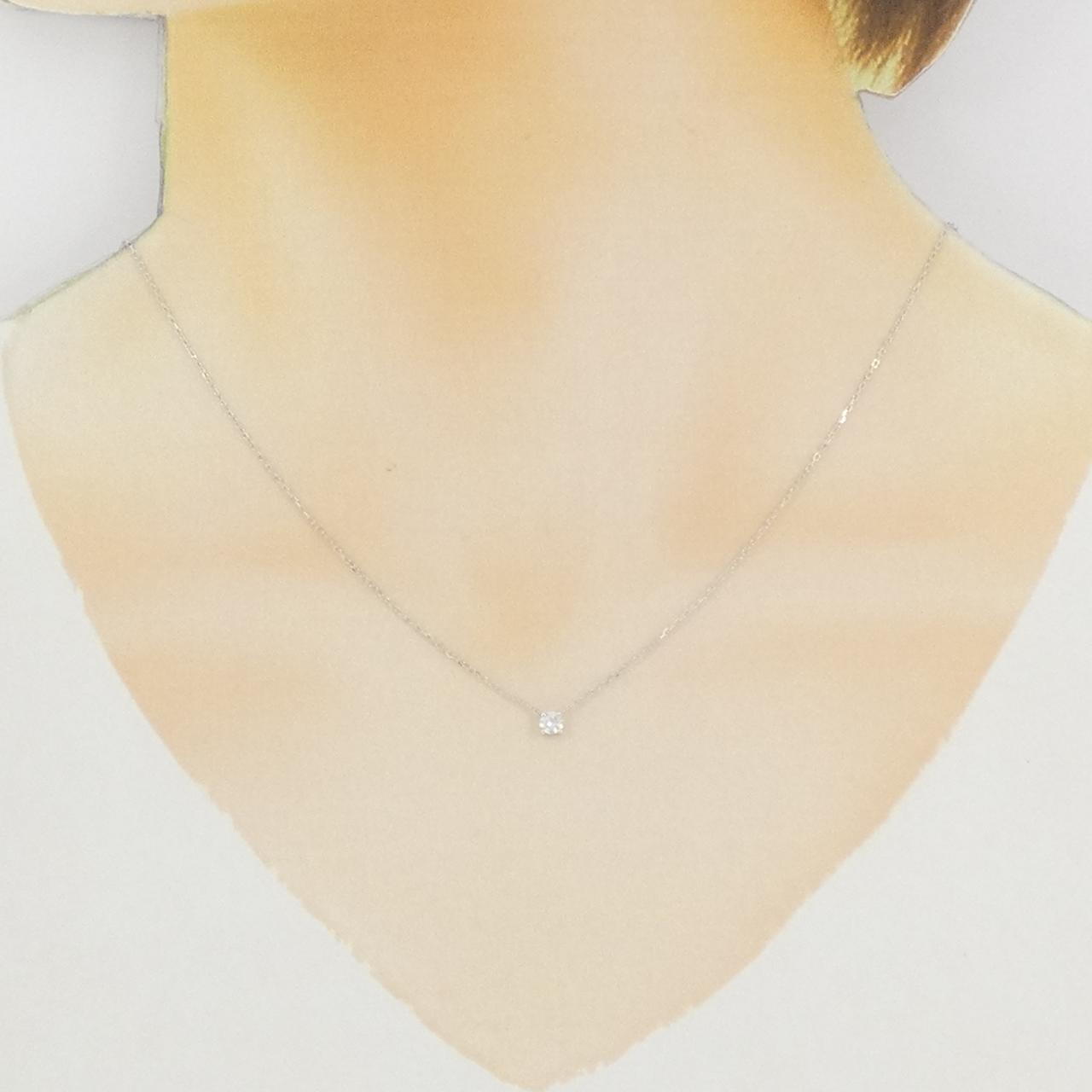 K18ホワイトゴールドダイヤモンドネックレス