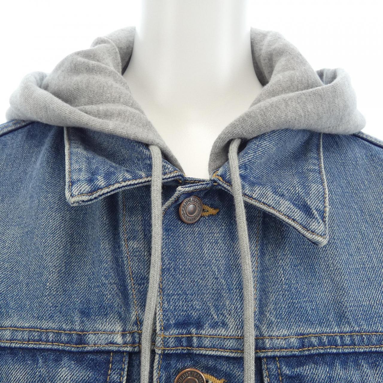 セリーヌ TRUCKERJACKET IN UNION WASHI DENIM ベスト