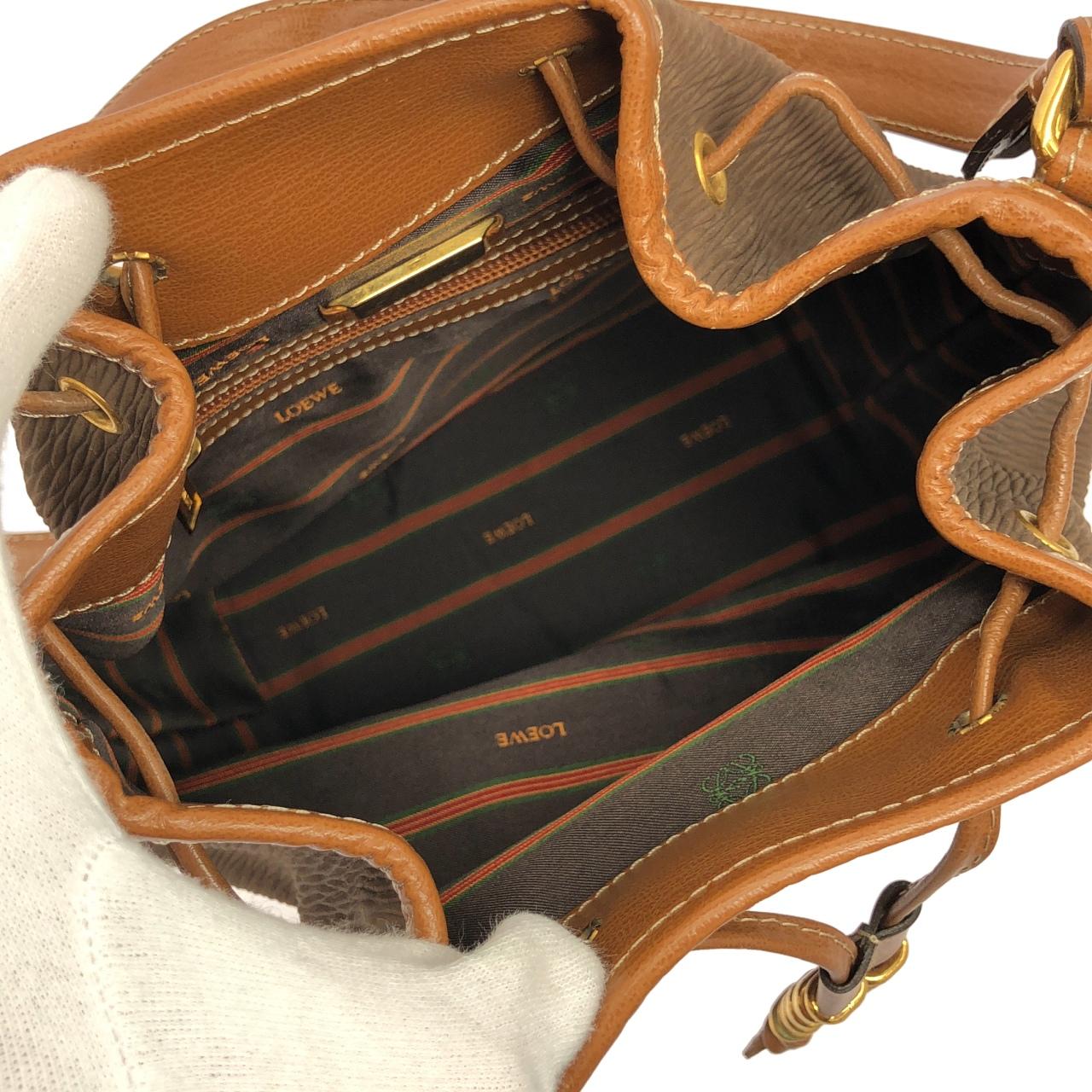 ロエベ レザーショルダーバッグ