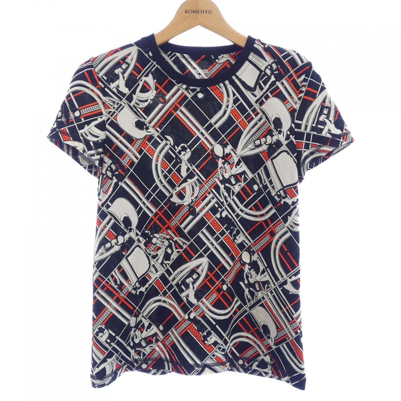 エルメス EN DESORDRE ET CHAINES コットンTシャツ