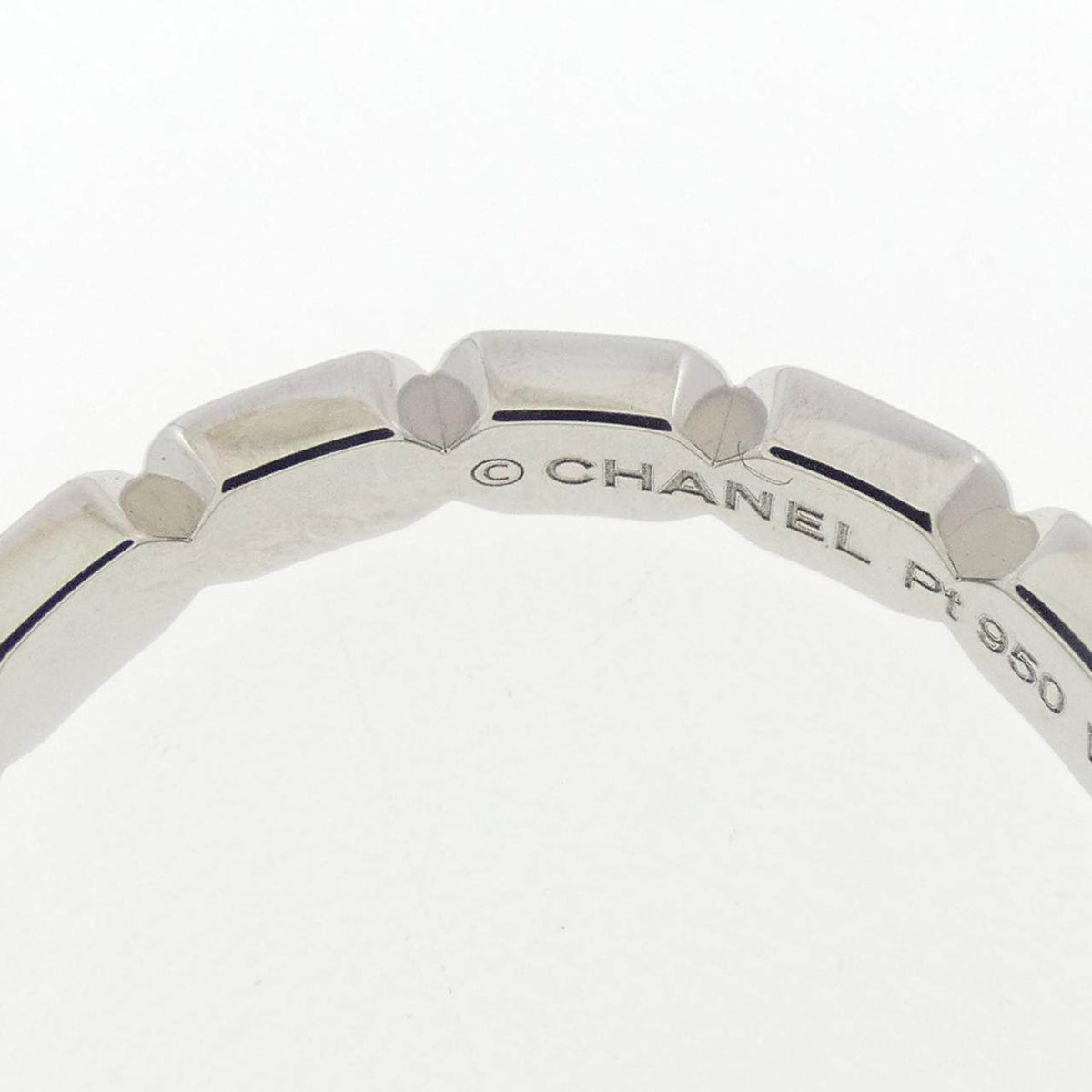 シャネル プラチナ ダイヤモンド リング 7.5号