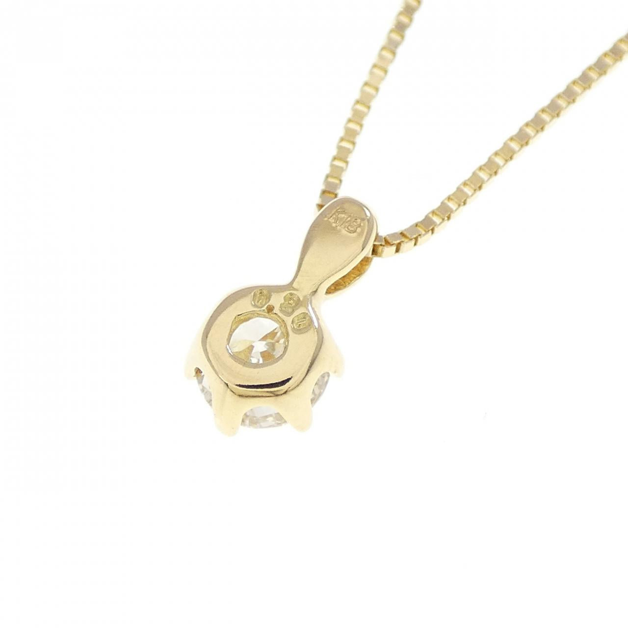 K18イエローゴールド ダイヤモンド ネックレス