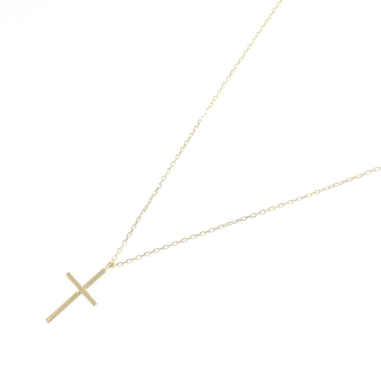 Au750クロスネックレス