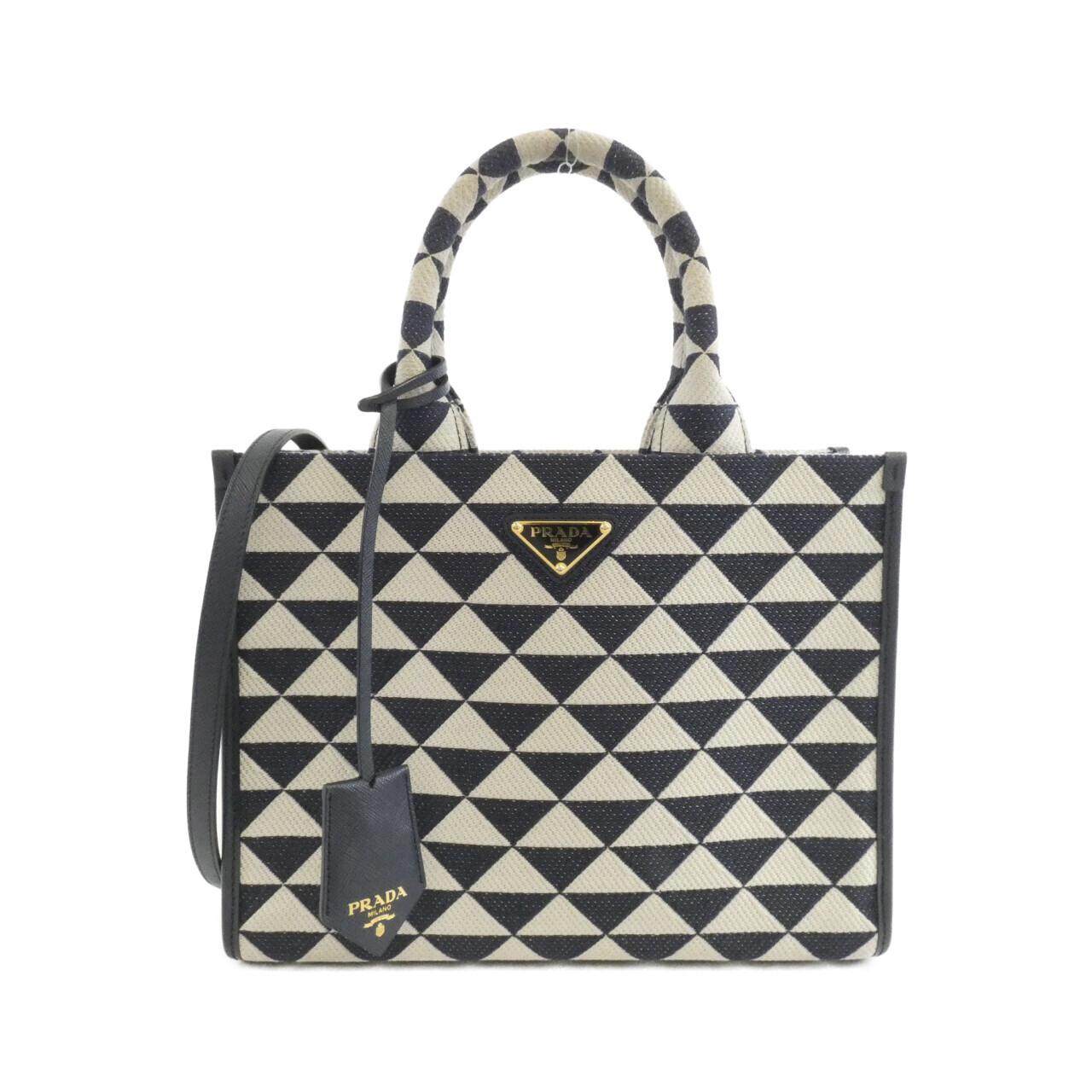 プラダ TRIANGOLO JACQUARD ハンドバッグ