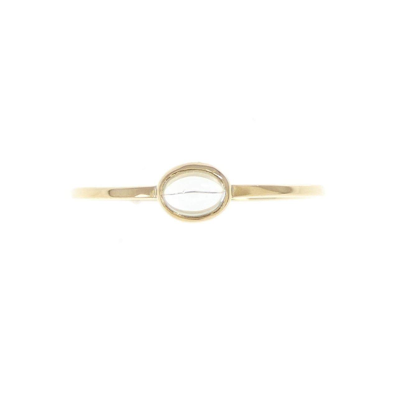 イーエム K18アクアマリンリング
