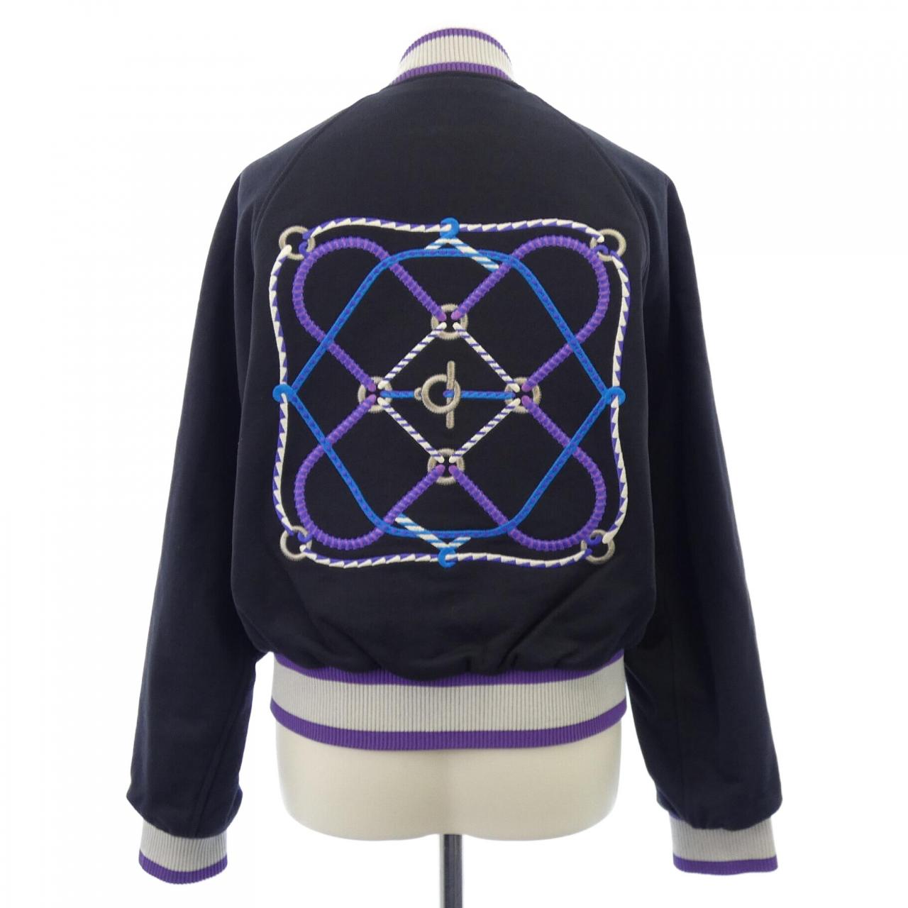 エルメス FIGURE ARTISTIQUE VARSITY EMBROIDE34 ブルゾン