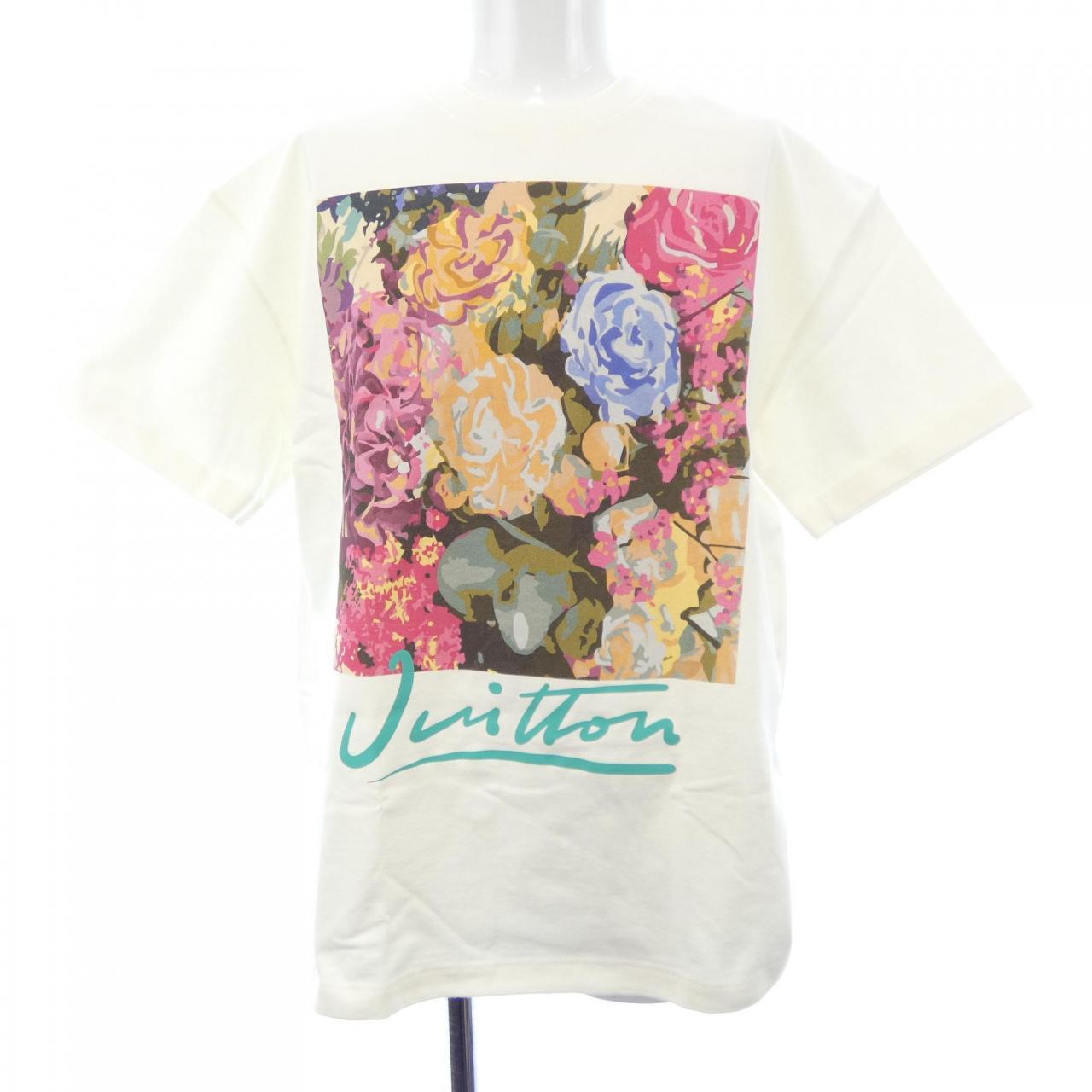 ルイヴィトン LV Flower Tapestry Print Tシャツ コットンTシャツ