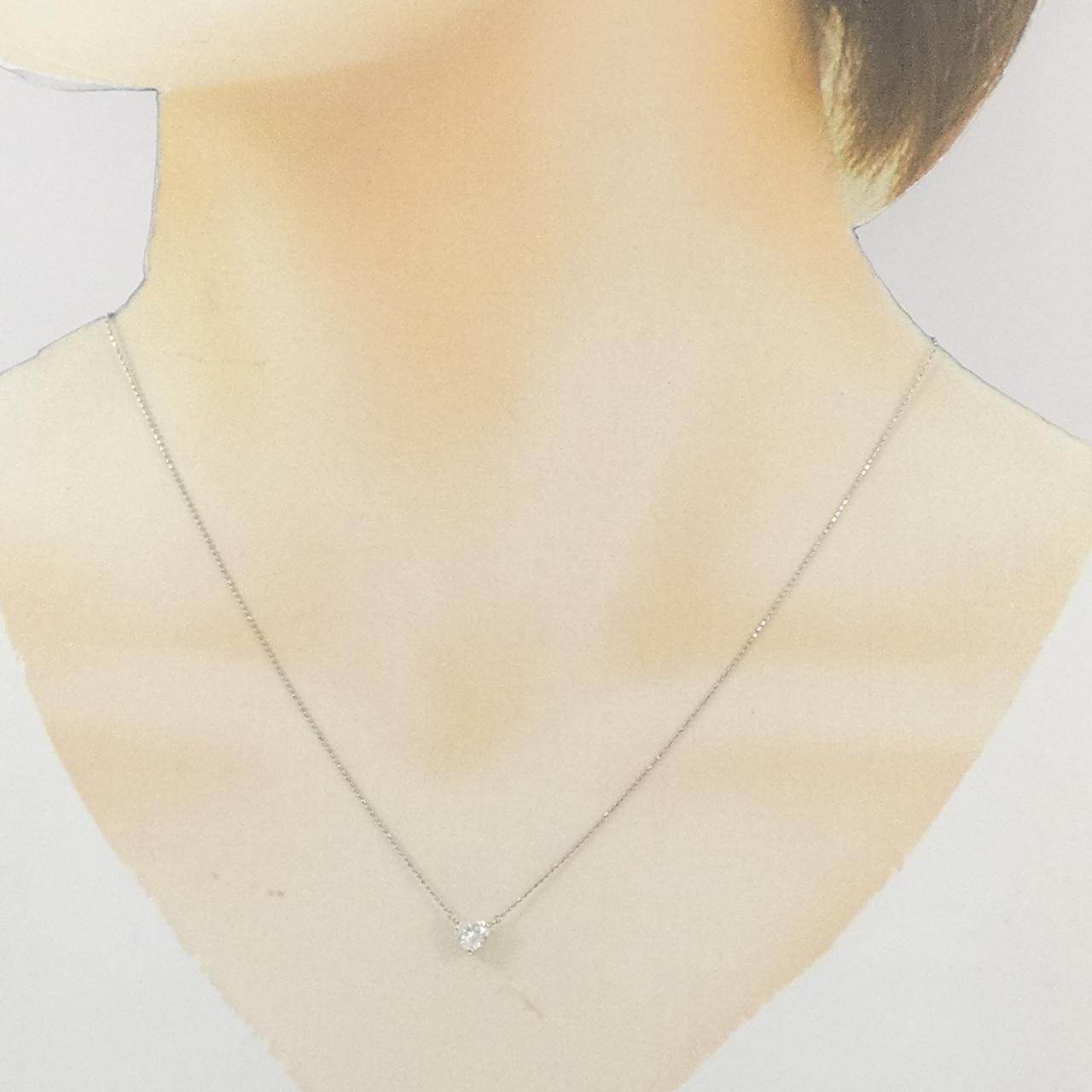 プラチナ ダイヤモンド ハートシェイプ ネックレス