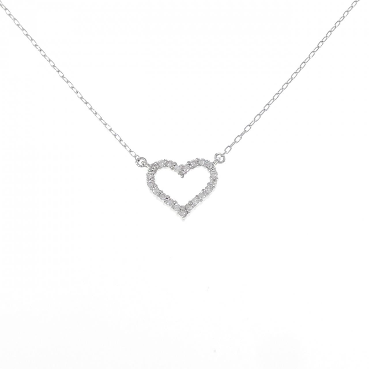 K18ホワイトゴールド ダイヤモンド ネックレス