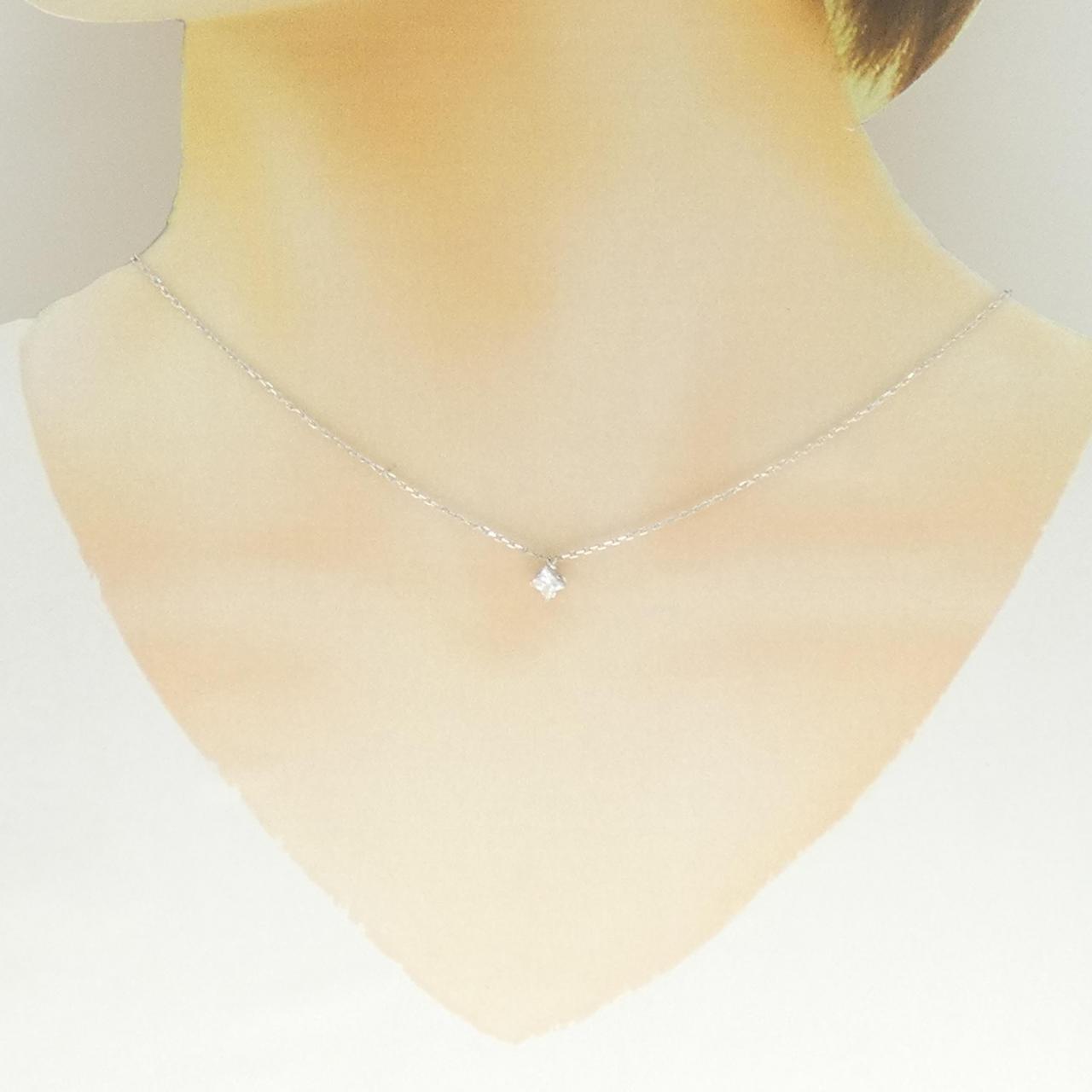 ルイヴィトン モノグラムスターカット 750ホワイトゴールド ダイヤモンド ネックレス