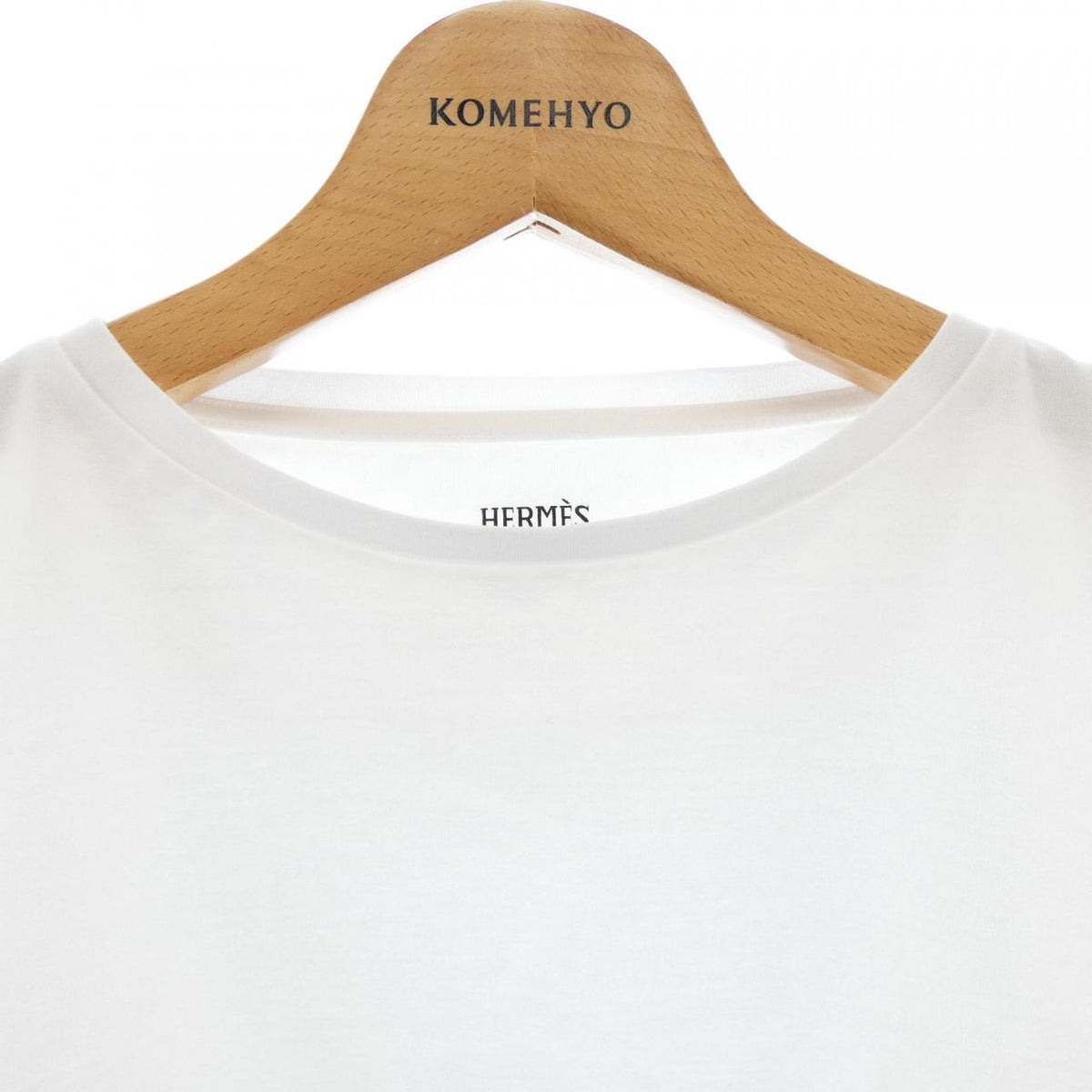 エルメス CHEVRONカルトゥッシュ コットンTシャツ
