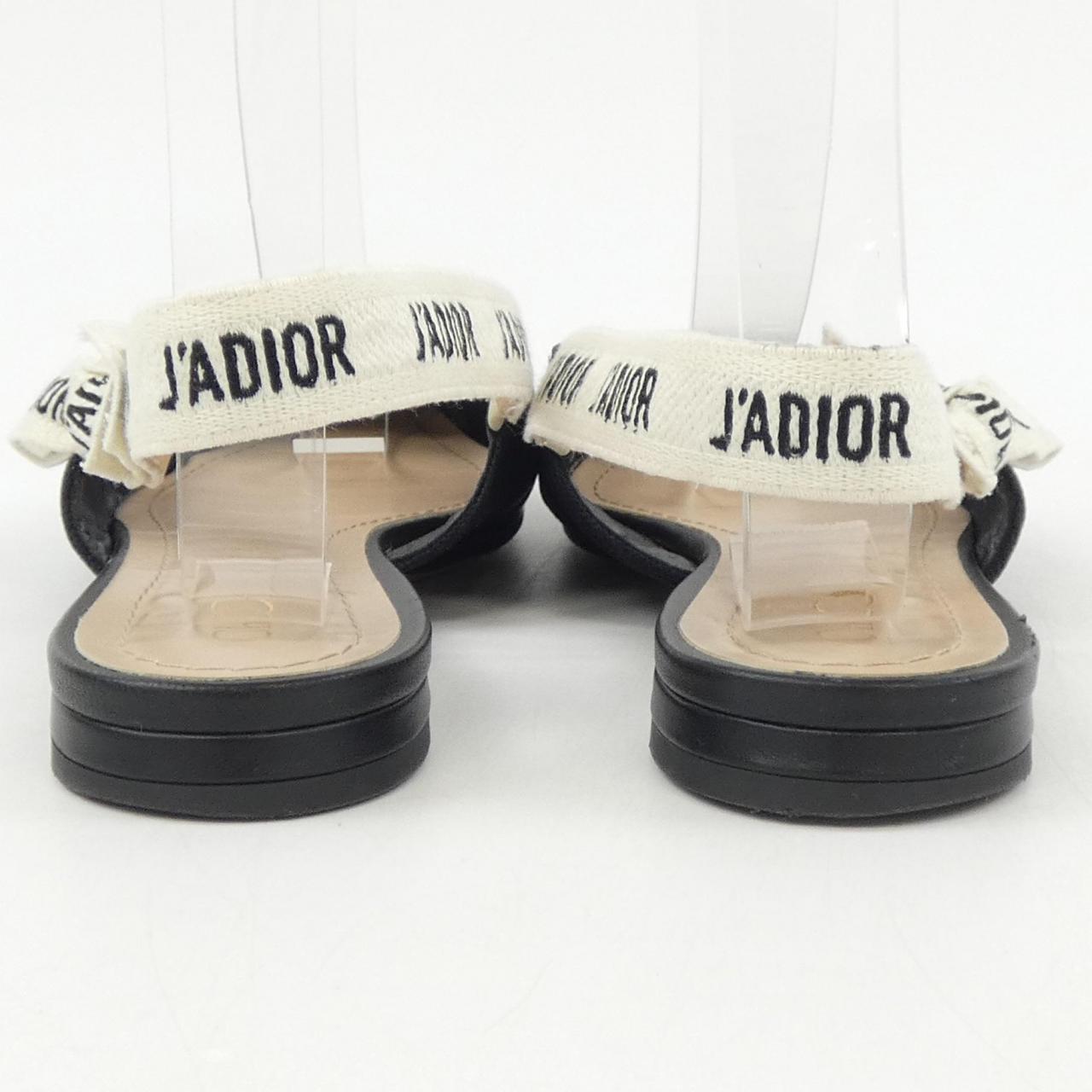 クリスチャンディオール J'ADIOR ファブリックフラットパンプス